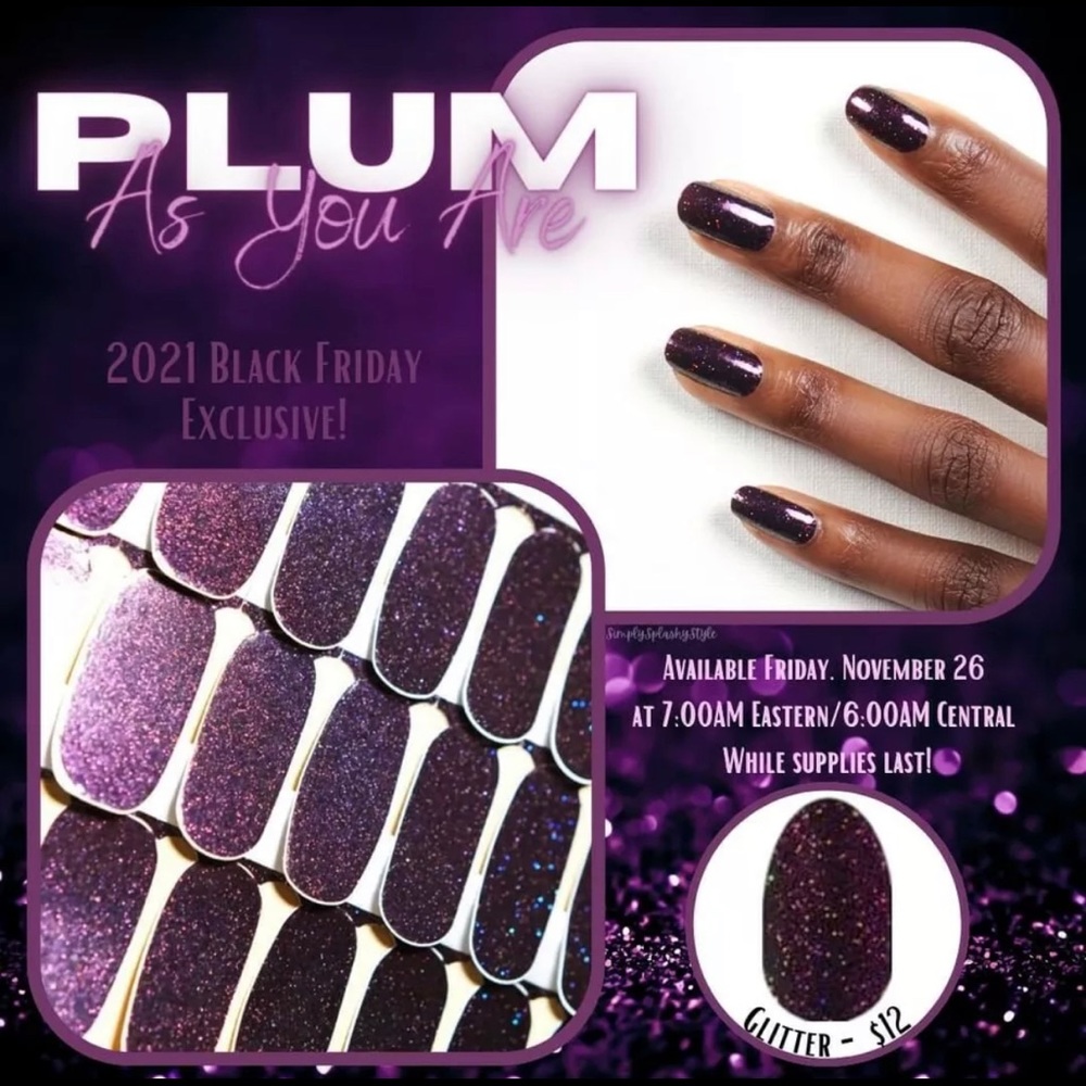 COPY - Color Street Nail Strips Plum As You Are